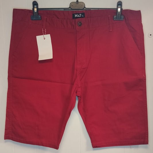 Bermuda Uomo M&2 Taglia 54 Rossi Casual Estivi