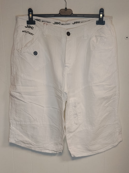 Bermuda Uomo JDC Military Taglia 54 Bianchi Cargo Casual