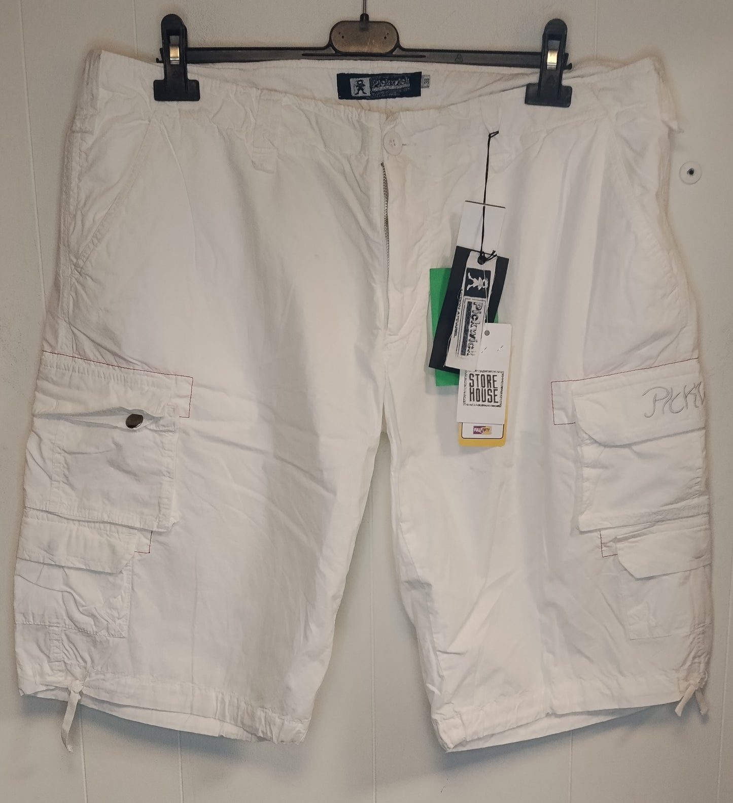 Bermuda Uomo Pick Wick Taglia 54 Bianchi Cargo Nuovi