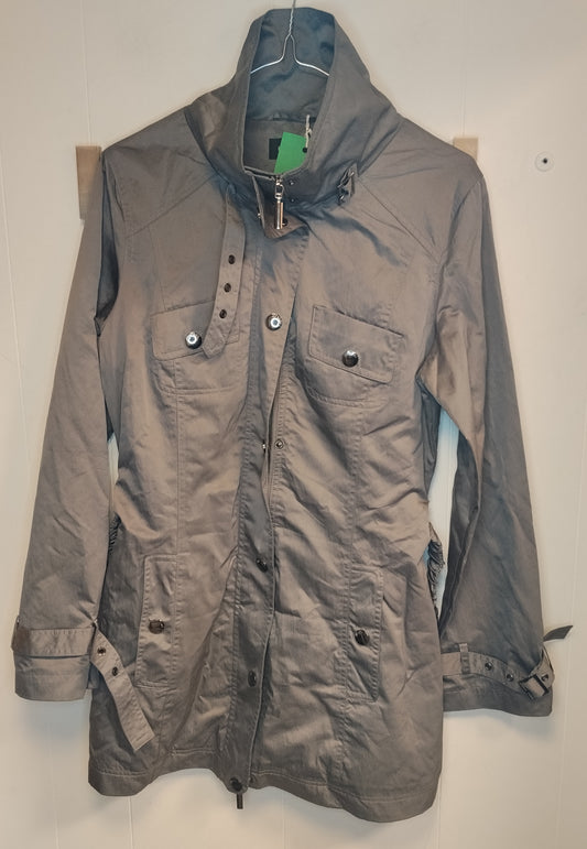 Giacca Donna Motivi Taglia 44 Grigia Stile Trench