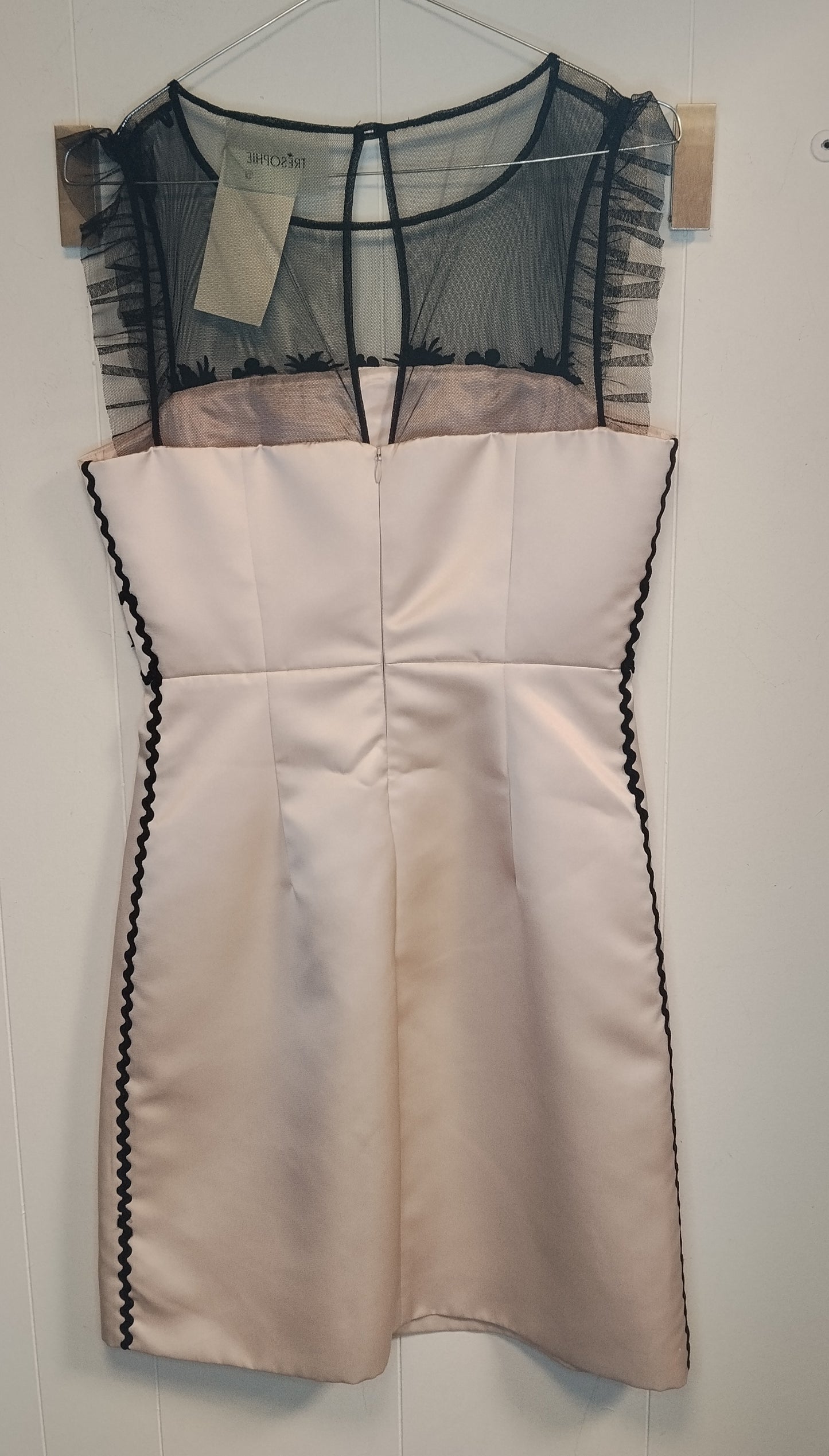 Abito Elegante Donna Tresophie Rosa Cipria Nero Taglia M