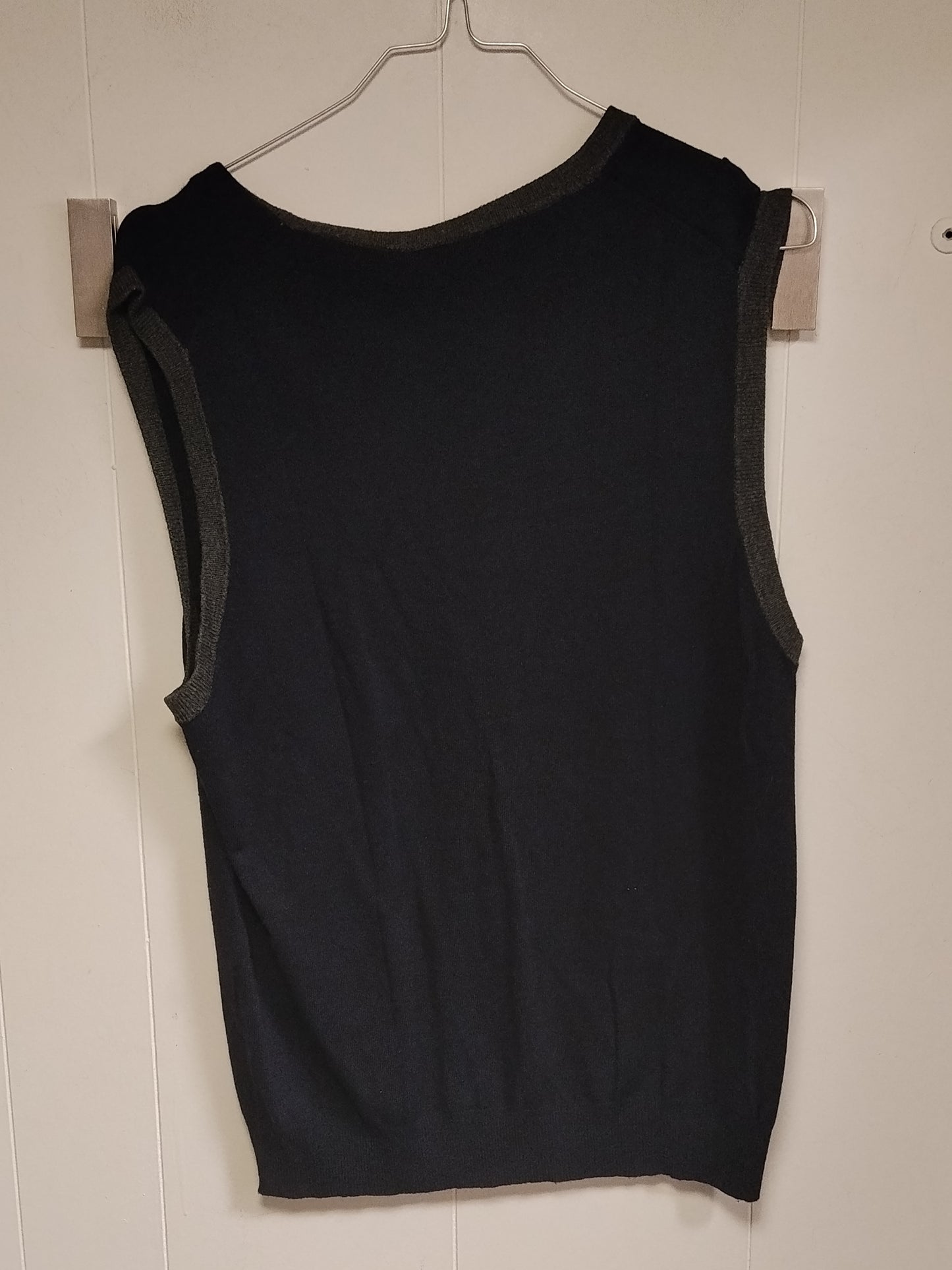 Gilet Uomo Trend Taglia M Nero Maglia Casual Elegante