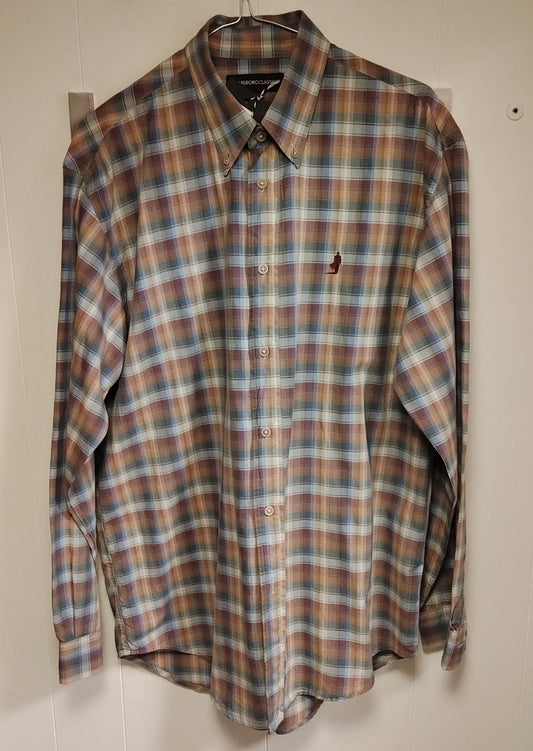 Camicia Uomo Marlboro Classics Taglia M Quadri Vintage Multicolor