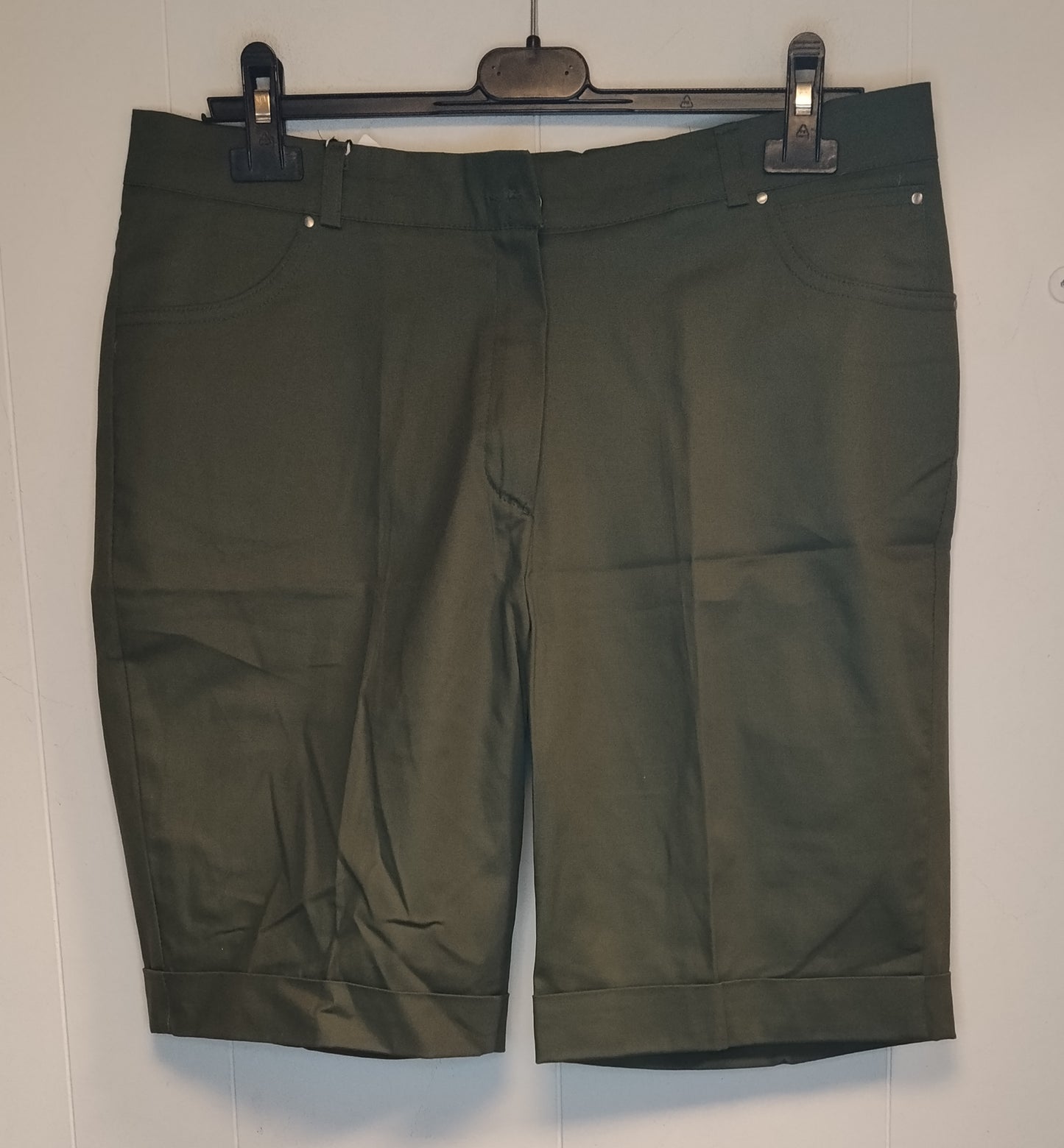 Bermuda Donna Verde Militare Taglia 50