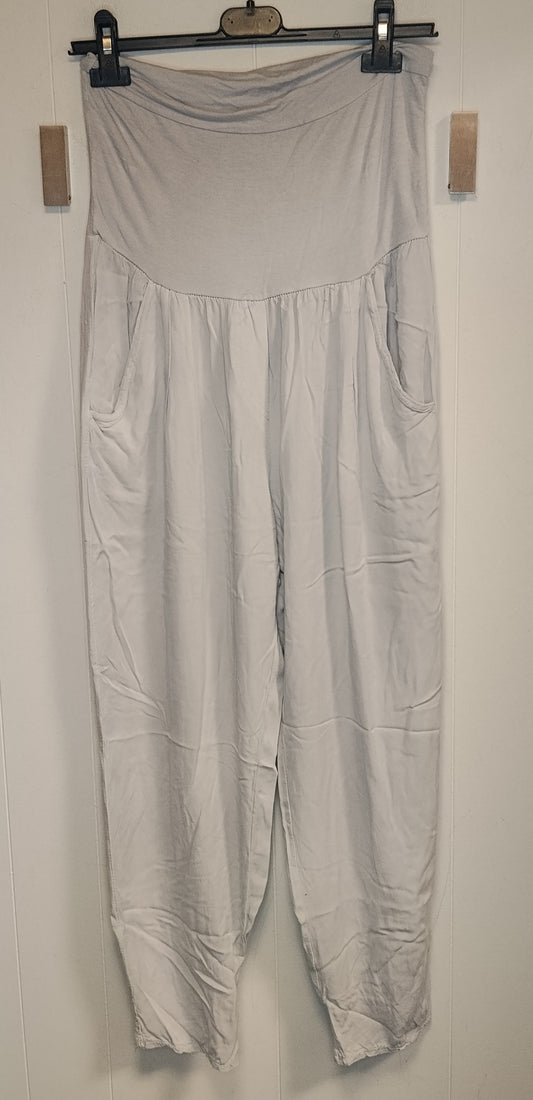 Pantaloni Donna Me & Me Taglia M Grigio Chiaro
