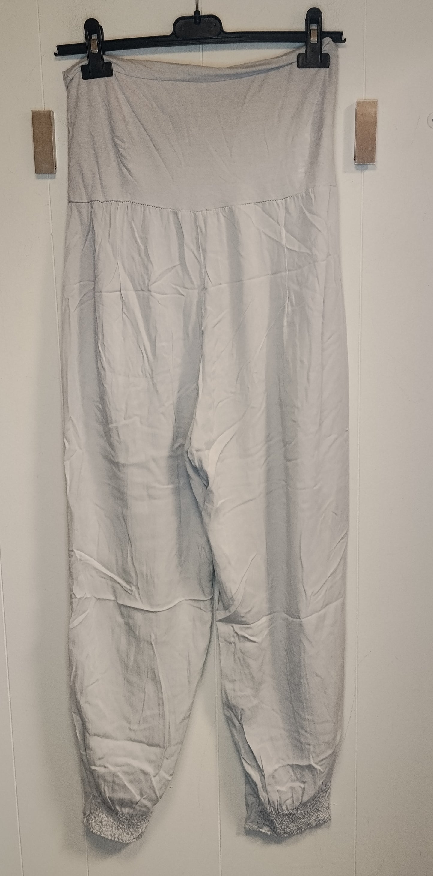 Pantaloni Donna Me & Me Taglia M Grigio Chiaro