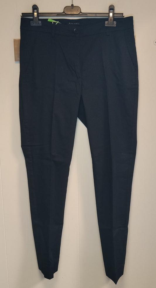 Pantaloni Donna Sisley Taglia 42 Neri Eleganti
