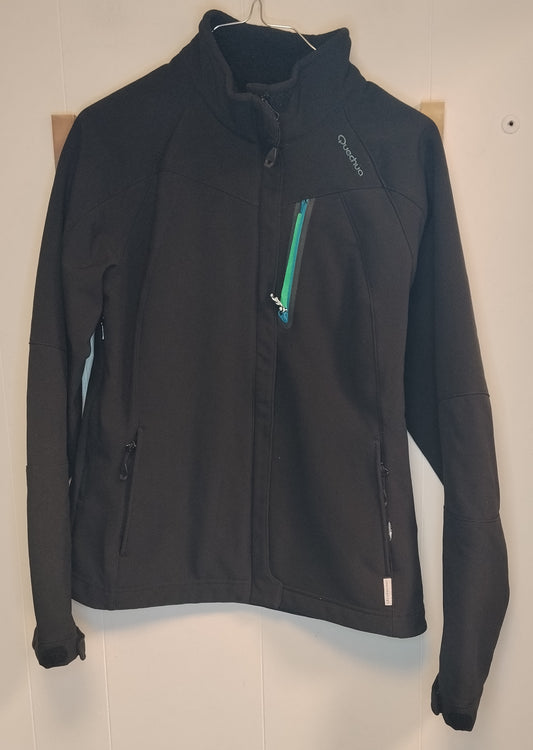 Giacca softshell Quechua donna taglia M nera con zip e tasche