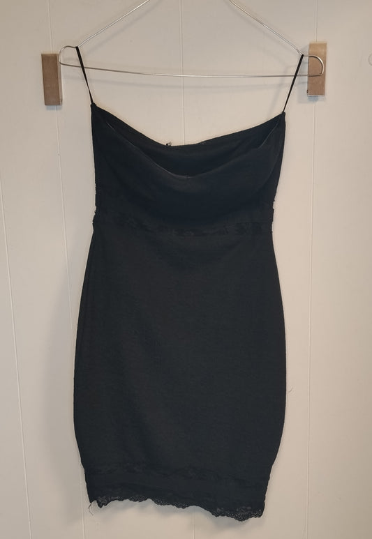Abito Tally Weijl donna taglia 40 nero corto con pizzo