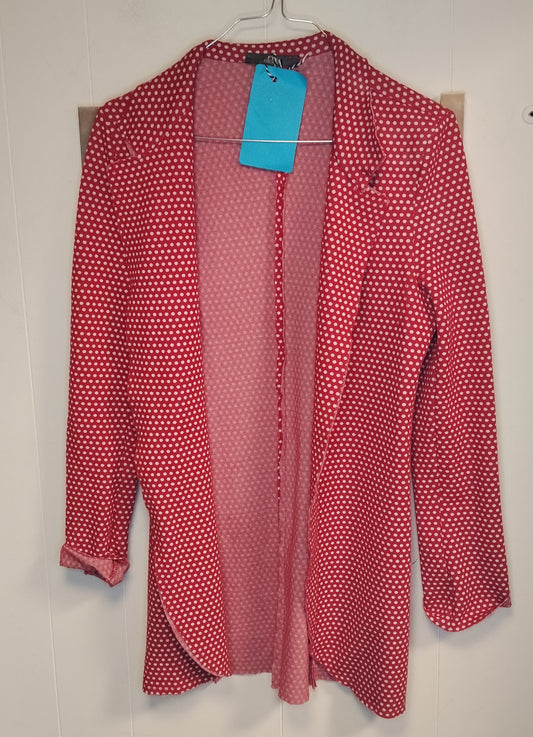 Giacca Milano donna taglia M rossa a pois bianchi