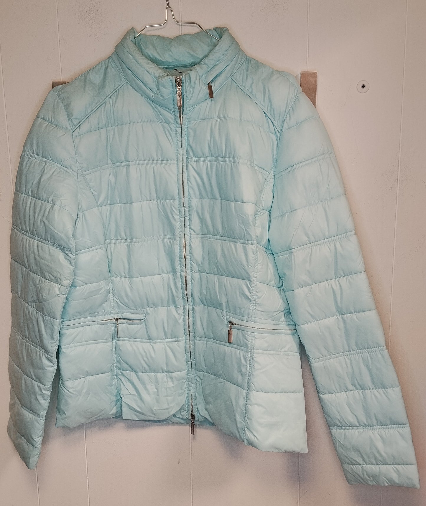 Piumino Diana Gallesi donna taglia M azzurro chiaro trapuntato