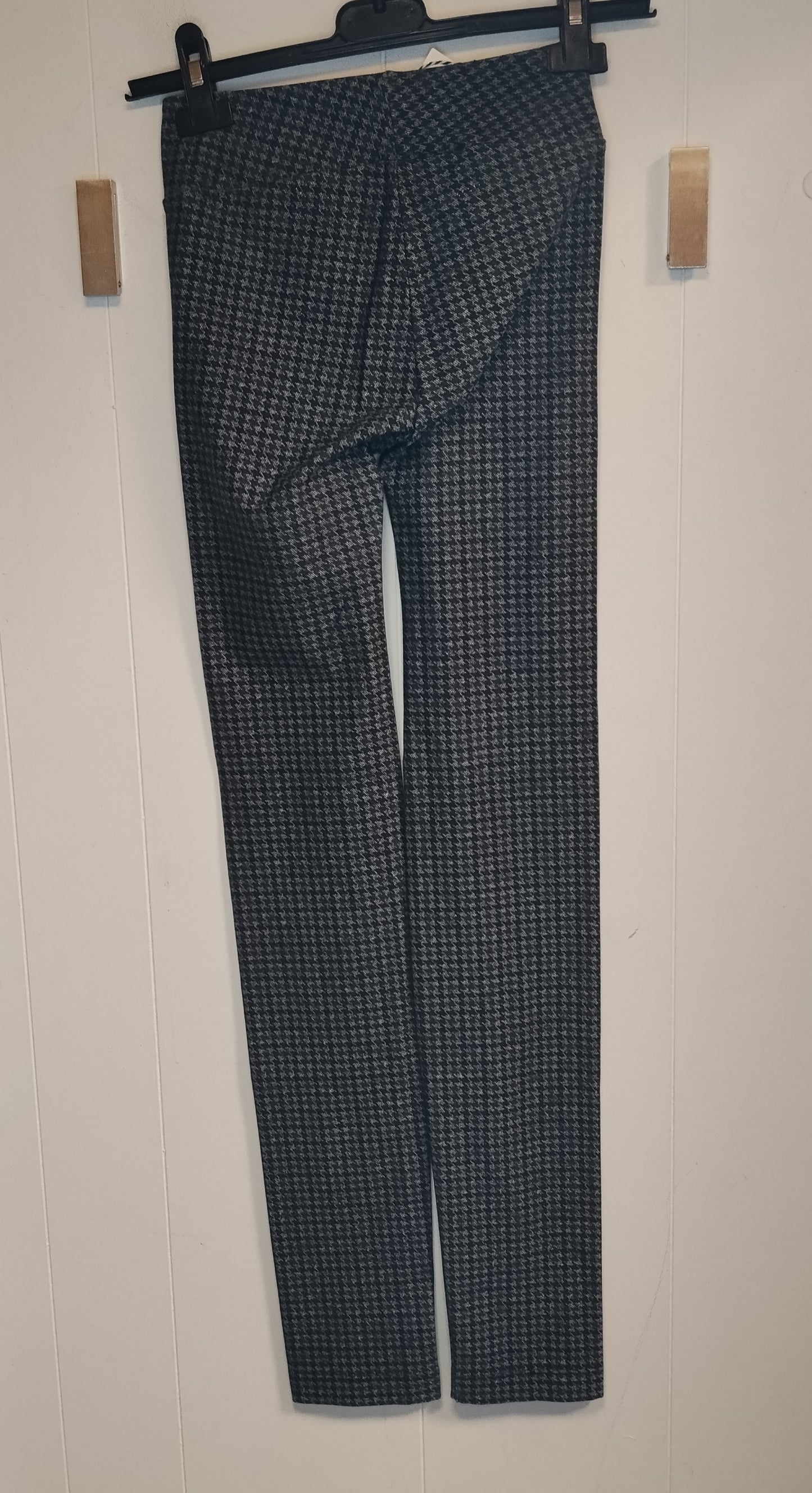 Pantaloni Calzedonia donna taglia M fantasia pied de poule grigio nero