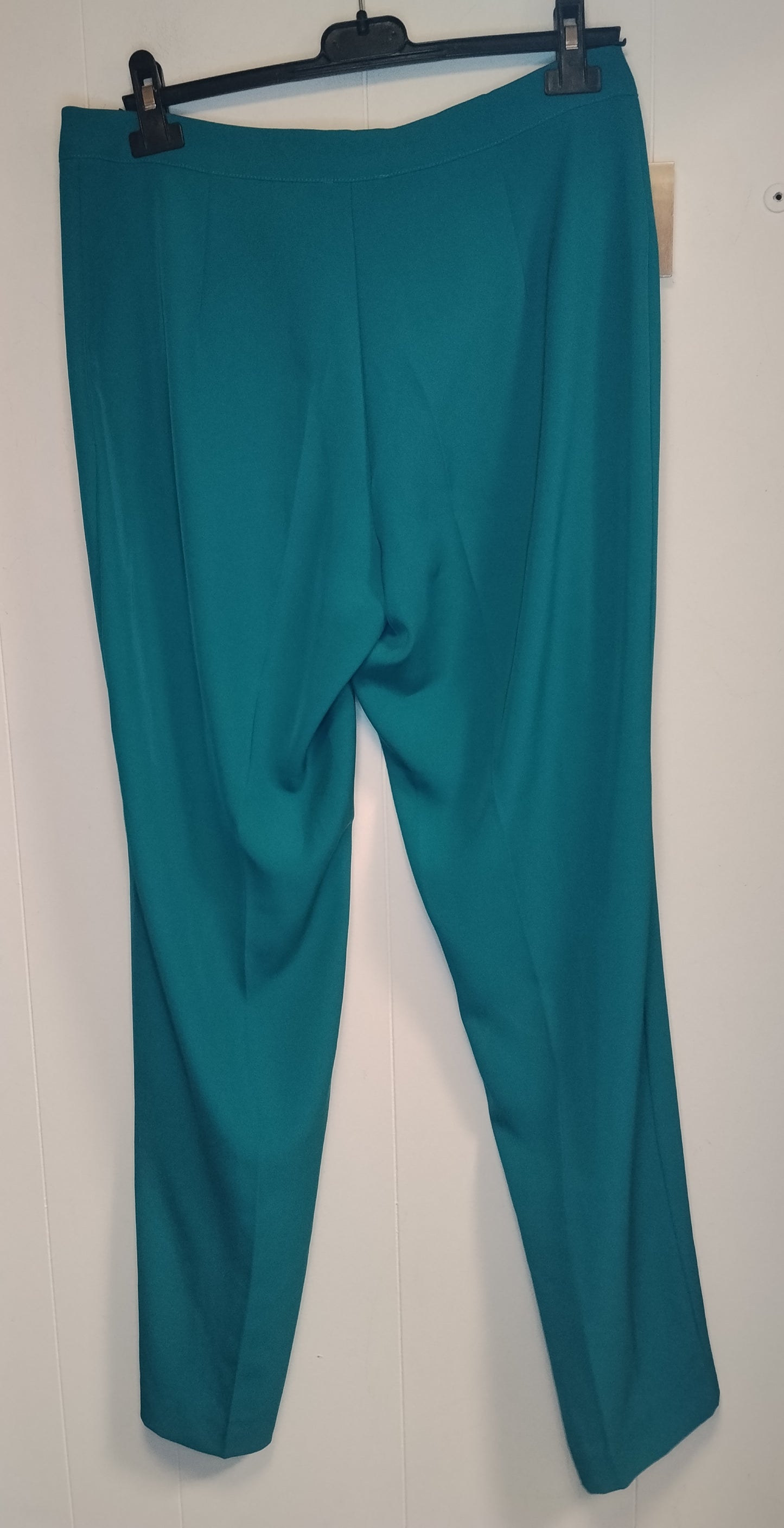Pantaloni Luisa Viola donna taglia XL verde petrolio eleganti