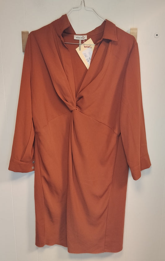 Abito donna Miss Miss color terracotta taglia M