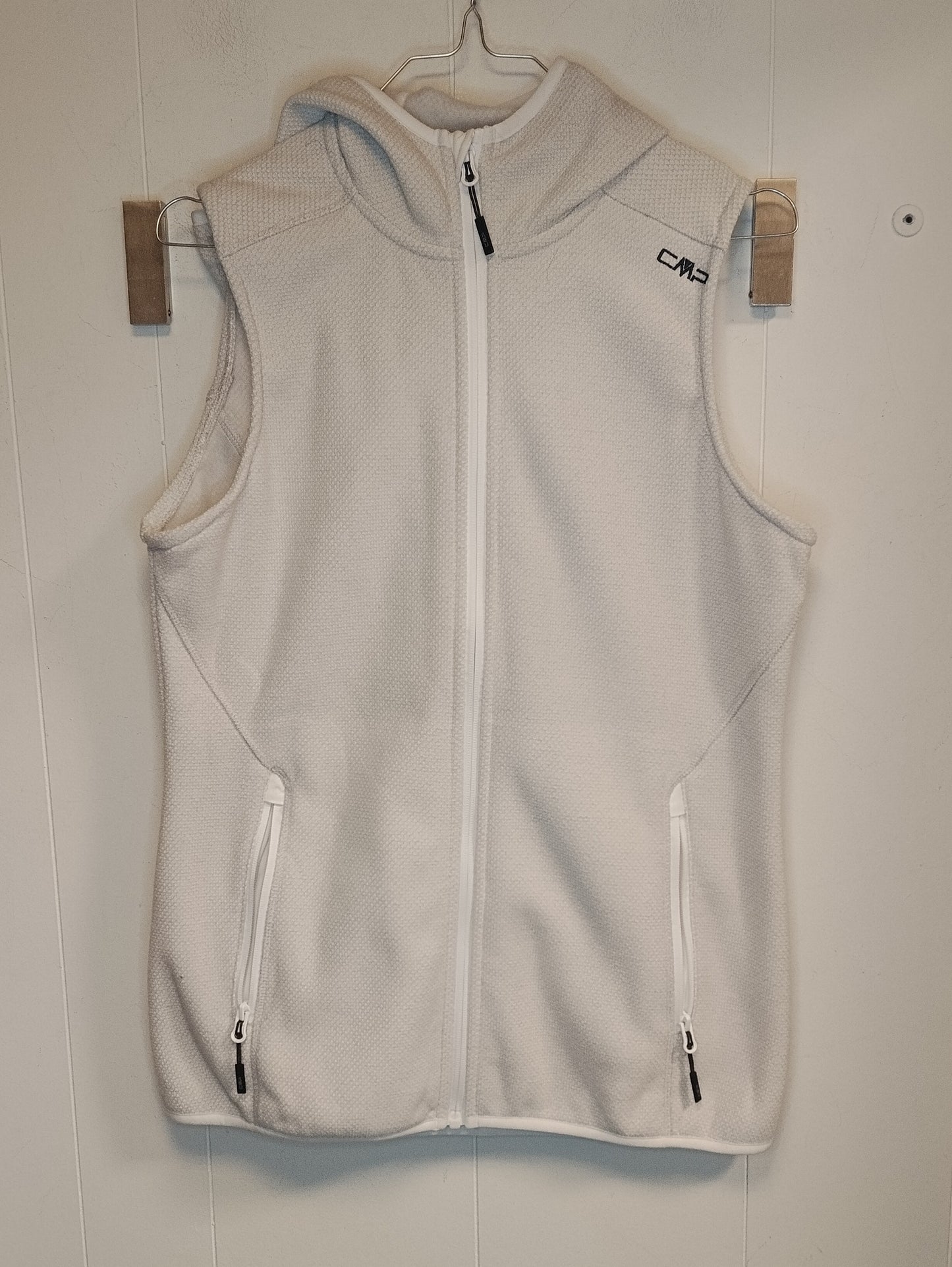 Gilet donna CMP bianco con cappuccio taglia L