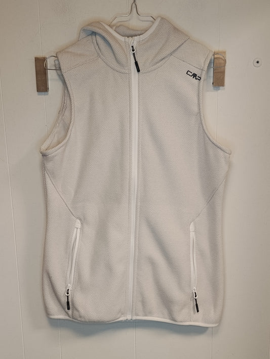 Gilet donna CMP bianco con cappuccio taglia L