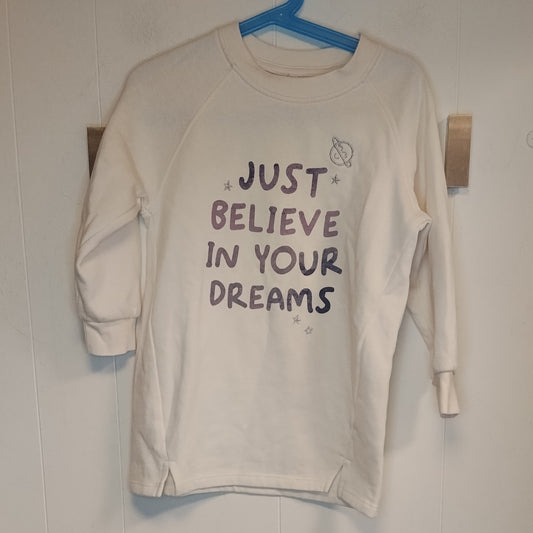 Maglia bambina Cool Club bianca con scritta taglia 6-8 anni 110 cm
