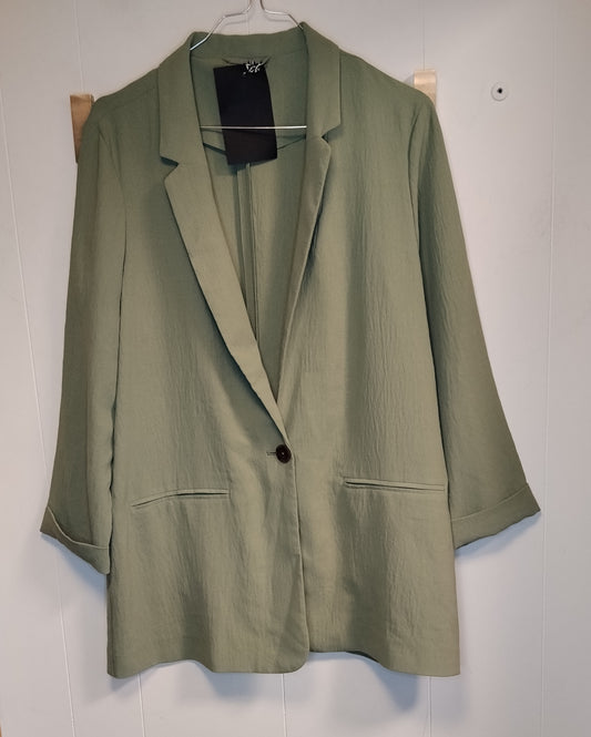 Blazer donna verde salvia taglia L