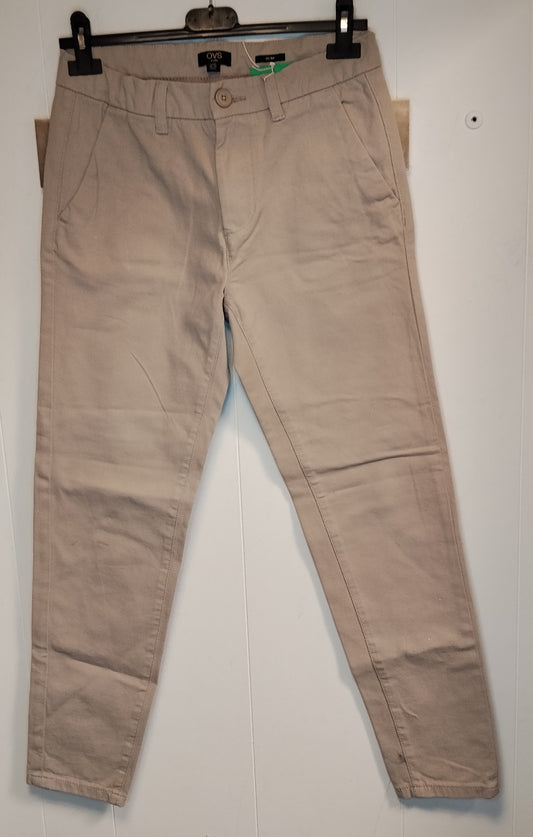 Pantaloni ragazzo OVS beige taglia 13-14 anni 164 cm