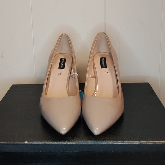 Décolleté donna OVS taglia 39 beige cipria vernice con tacco