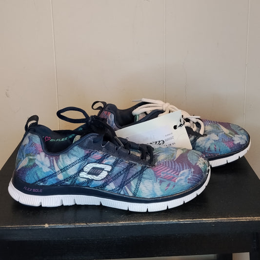 Sneakers donna Skechers taglia 36 fantasia floreale Flex Sole
