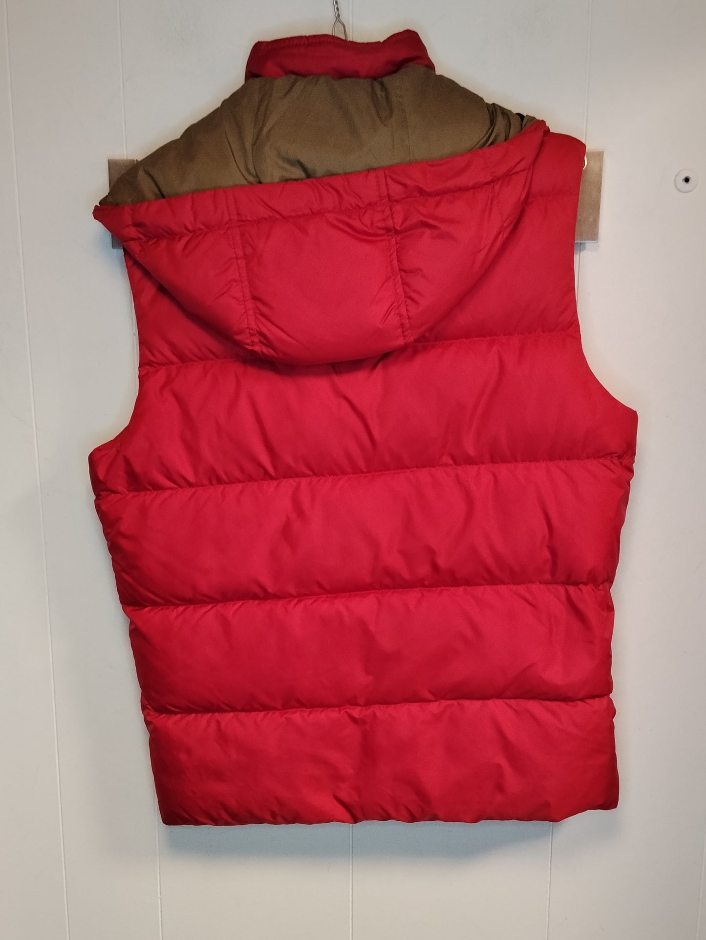 Gilet piumino Henry Cotton's taglia 44 rosso con cappuccio