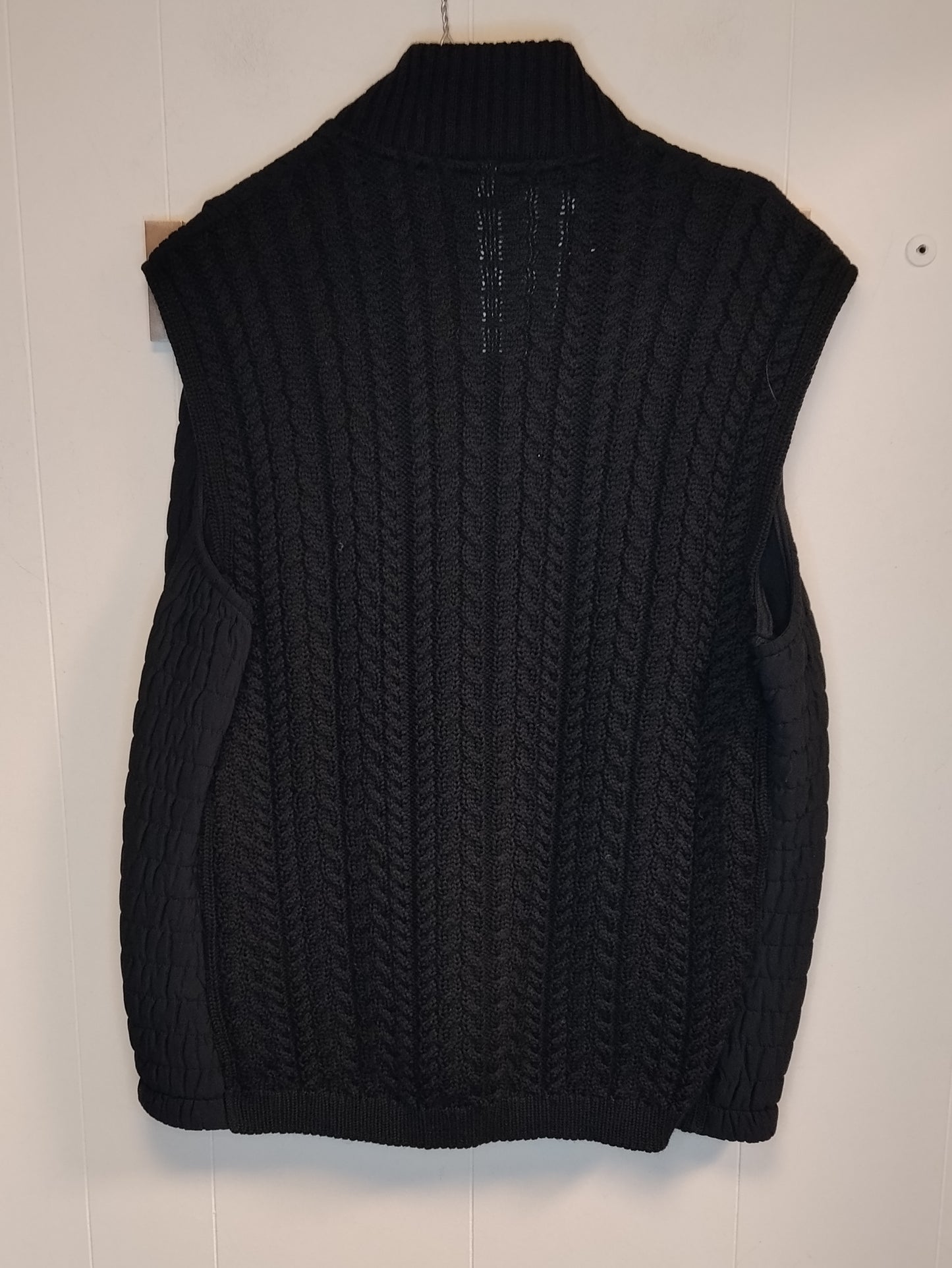 Gilet donna Cristina Mzzonetto taglia XL nero trapuntato con zip