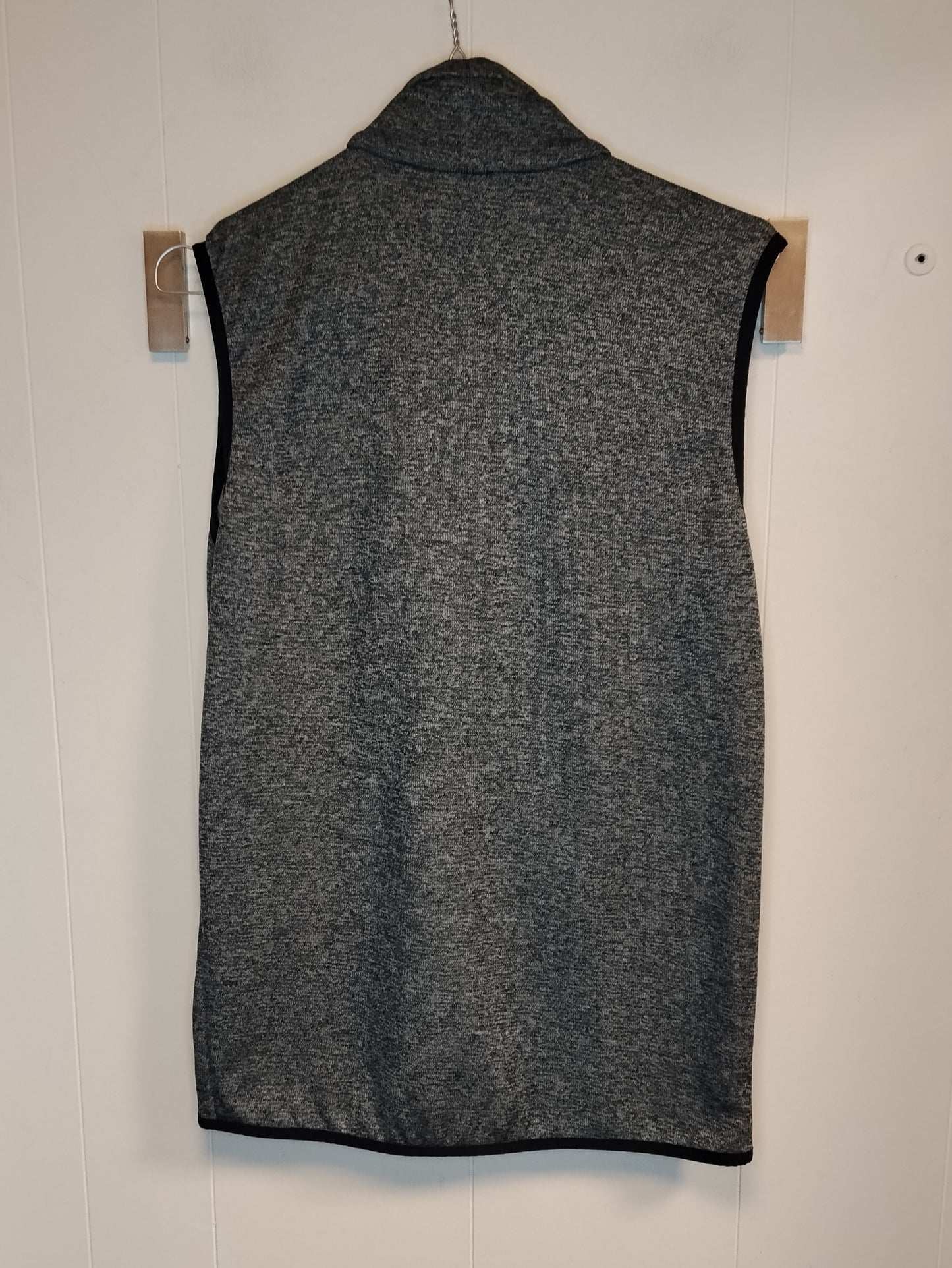 Gilet CMP taglia 46 grigio mélange con zip e dettagli azzurri