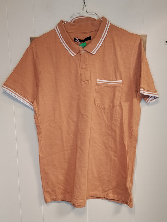 Polo uomo Piazza Italia taglia L arancione con taschino