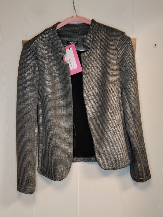 Giacca donna Pittarello taglia M grigia effetto metallizzato