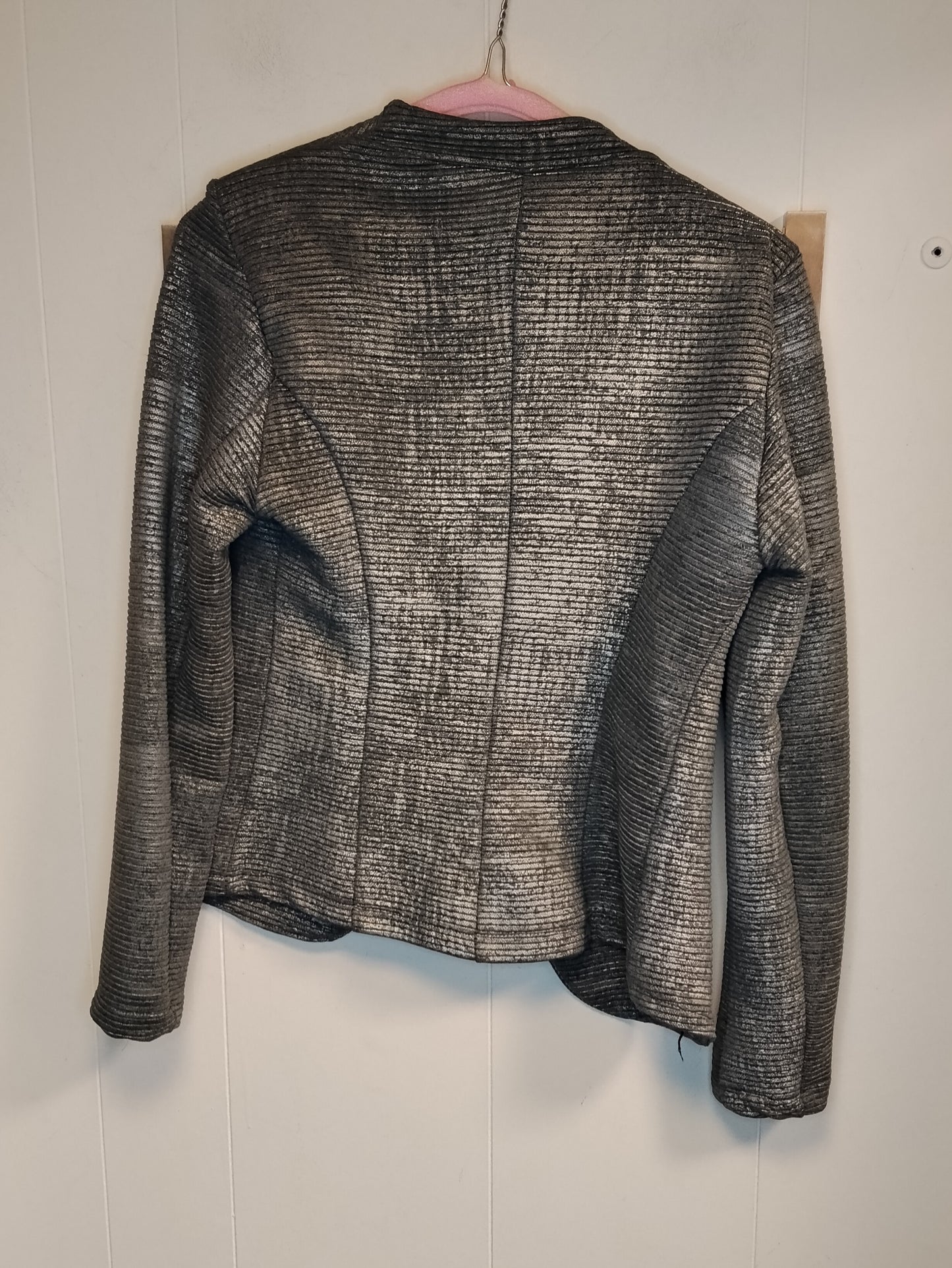Giacca donna Pittarello taglia M grigia effetto metallizzato