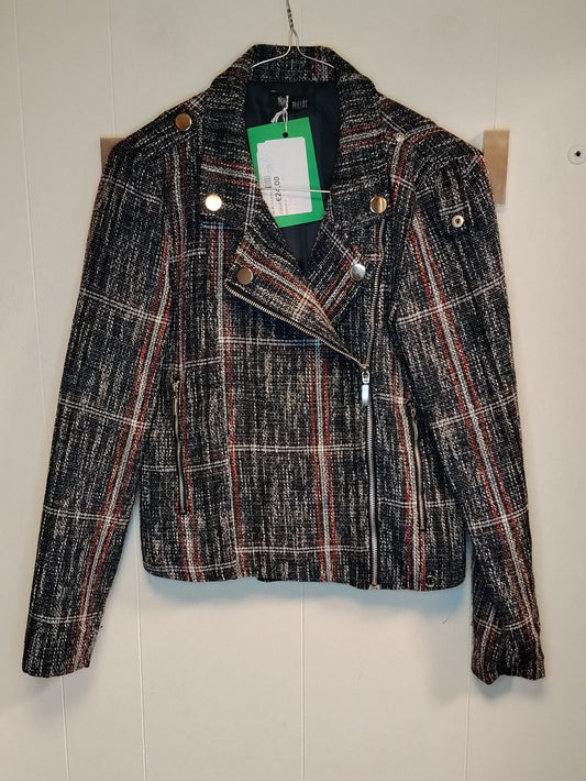 Giacca donna Miller taglia M biker scozzese con zip