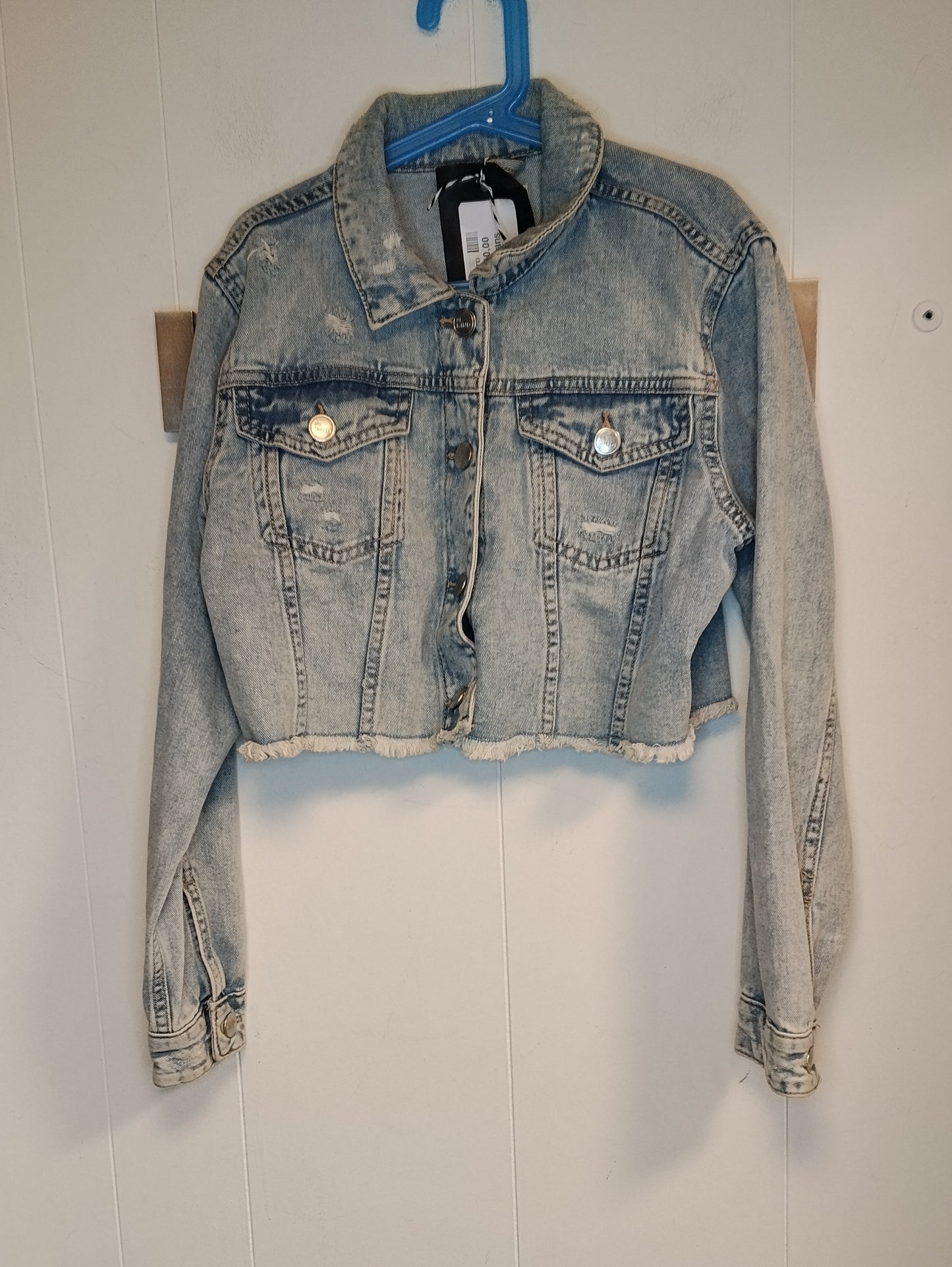 Giacca jeans bambina Terranova taglia 12/13 anni 152/158 cm cropped