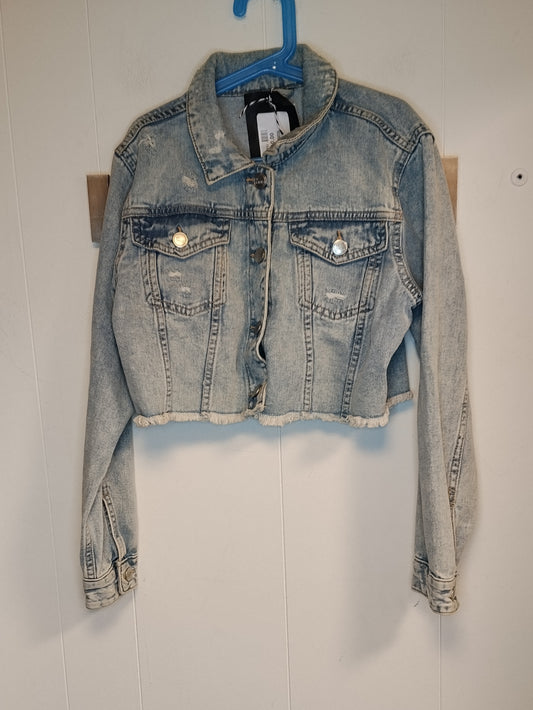 Giacca jeans bambina Terranova taglia 12/13 anni 152/158 cm cropped