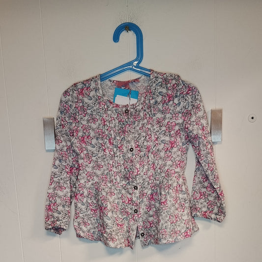 Camicia bambina OVS taglia 4 anni fantasia floreale rosa