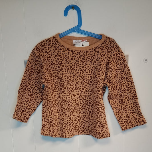 Maglia bambina Zara taglia 4 anni animalier beige