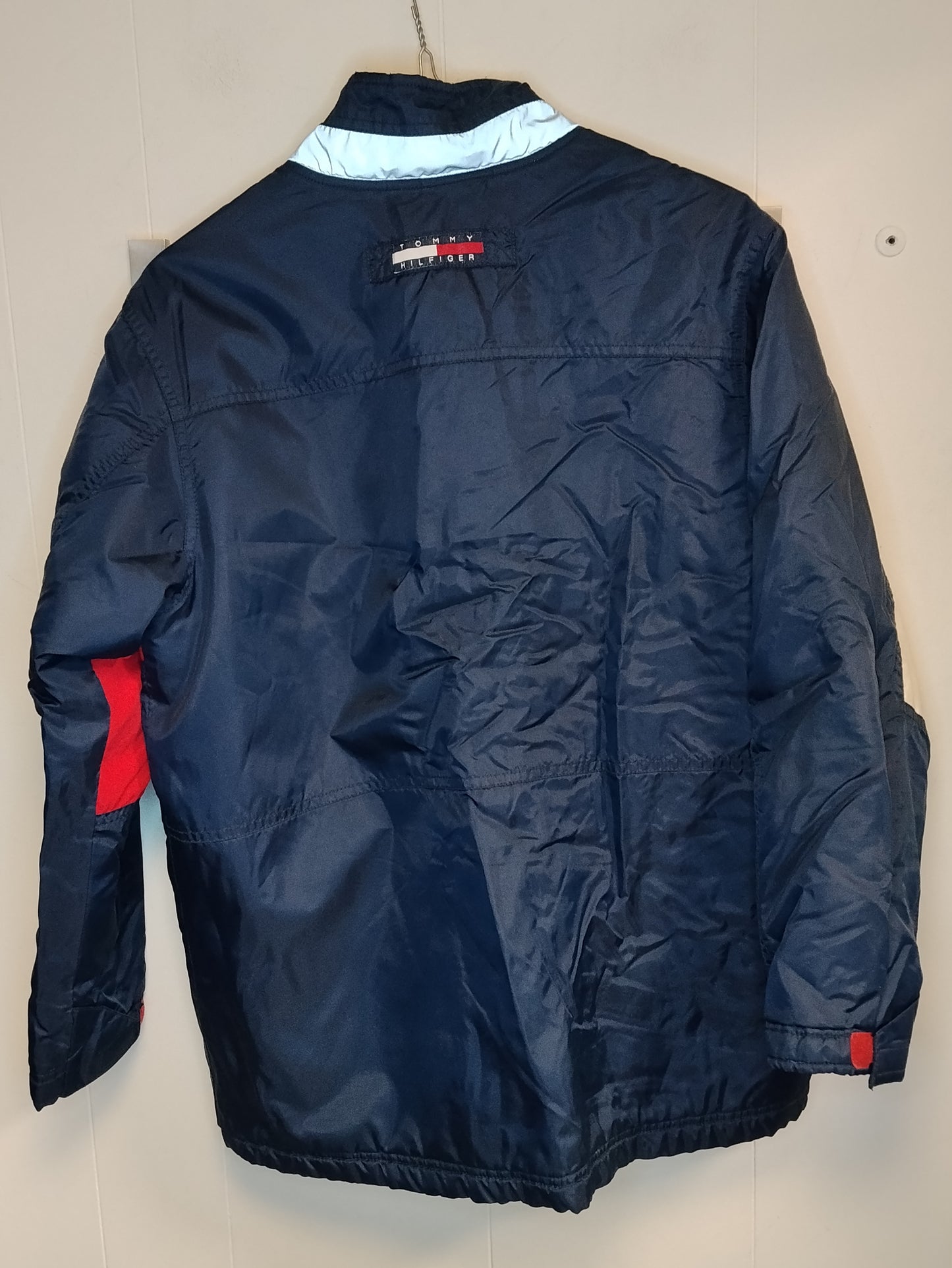 Giubbotto ragazzo Tommy Hilfiger taglia M 15-16 anni blu rosso bianco
