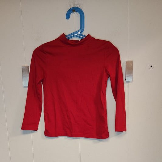 Maglia bambina Terranova taglia 3 anni rossa a collo alto