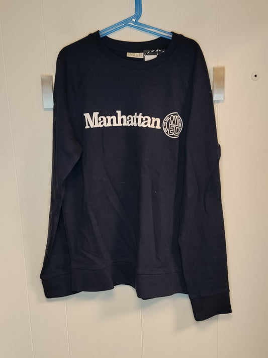 Felpa ragazzo OVS taglia 13-14 anni blu Manhattan