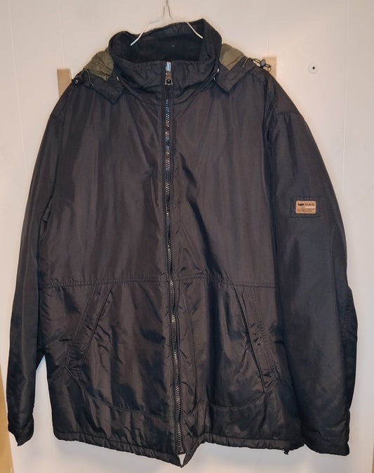 Giubbotto uomo GAS taglia XL nero con cappuccio