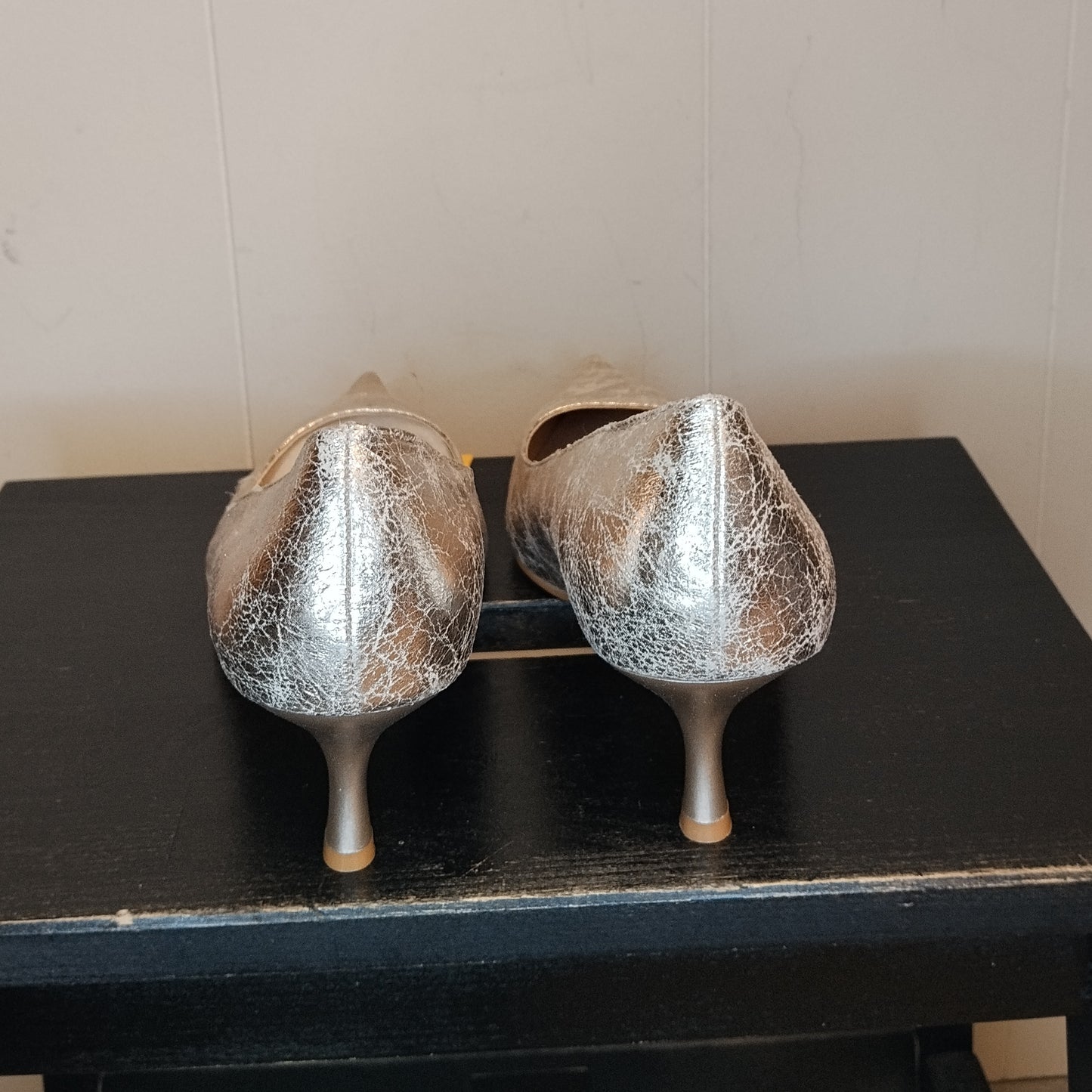Décolleté donna Nimeisi taglia 40 argento effetto laminato