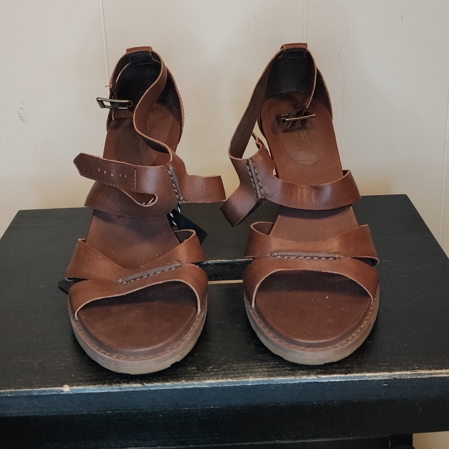 Sandali donna Timberland taglia 40 marroni con tacco