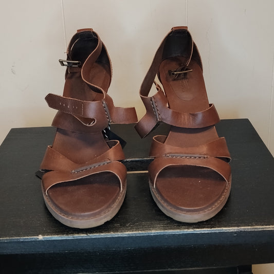 Sandali donna Timberland taglia 40 marroni con tacco