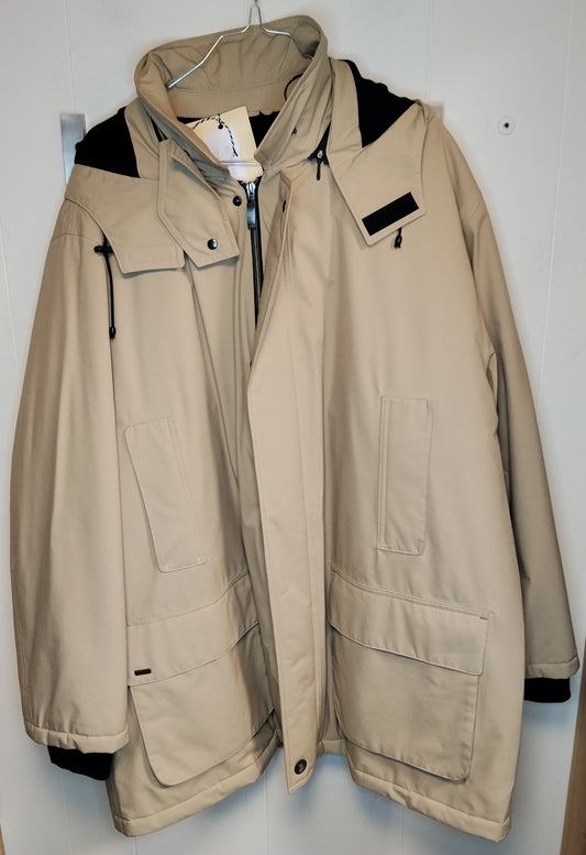 Parka uomo Lord taglia XL beige con cappuccio