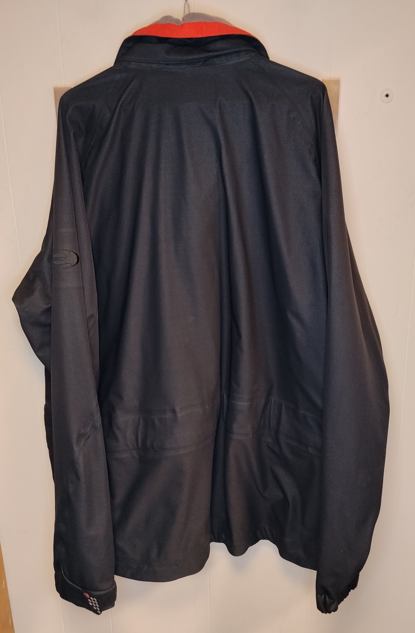 Giacca uomo Eider taglia XXL nera con dettagli arancioni