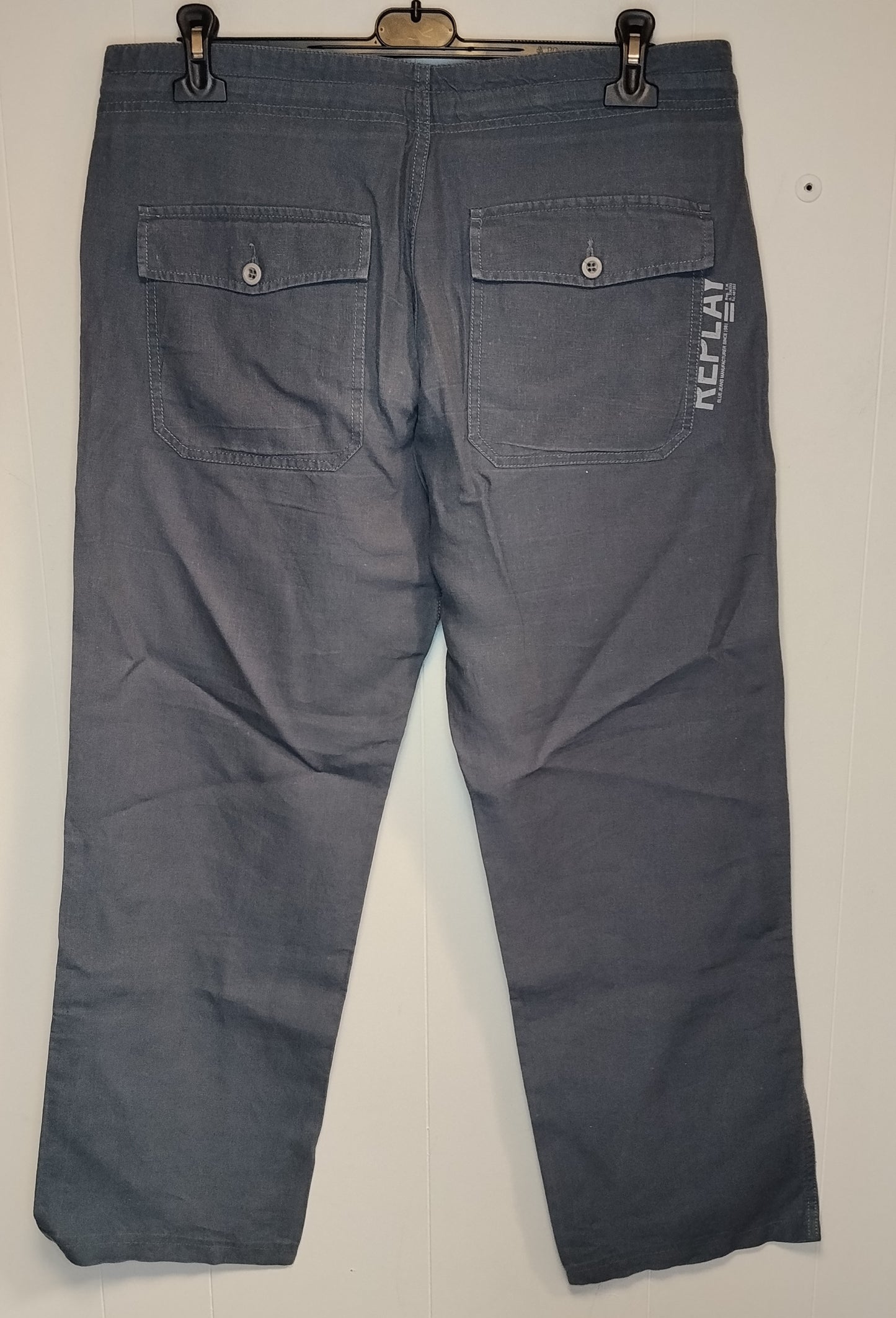 Pantaloni Replay donna grigi taglia 48