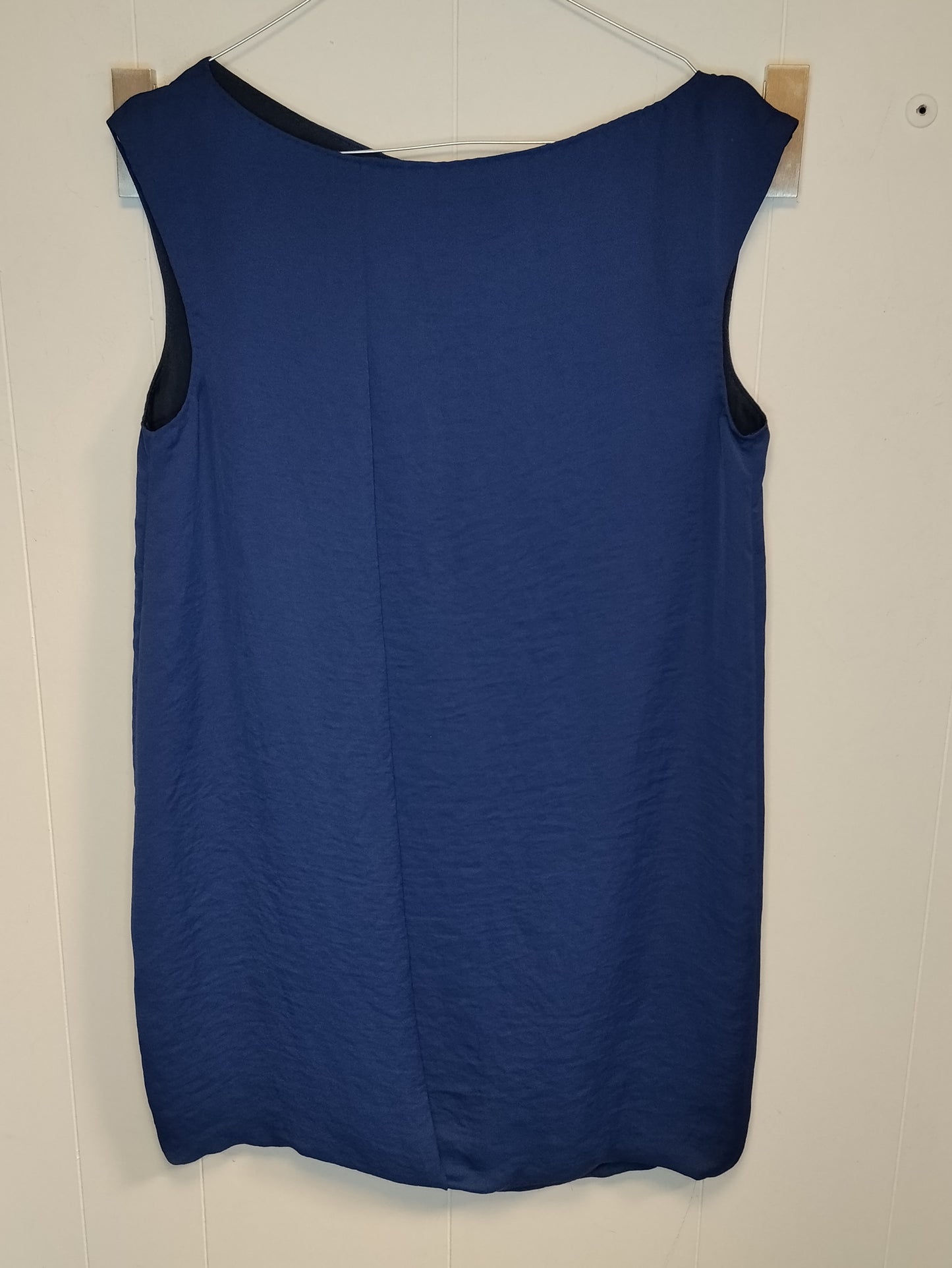 Vestito Donna Zara Blu Elettrico Minimal Taglia M Elegante
