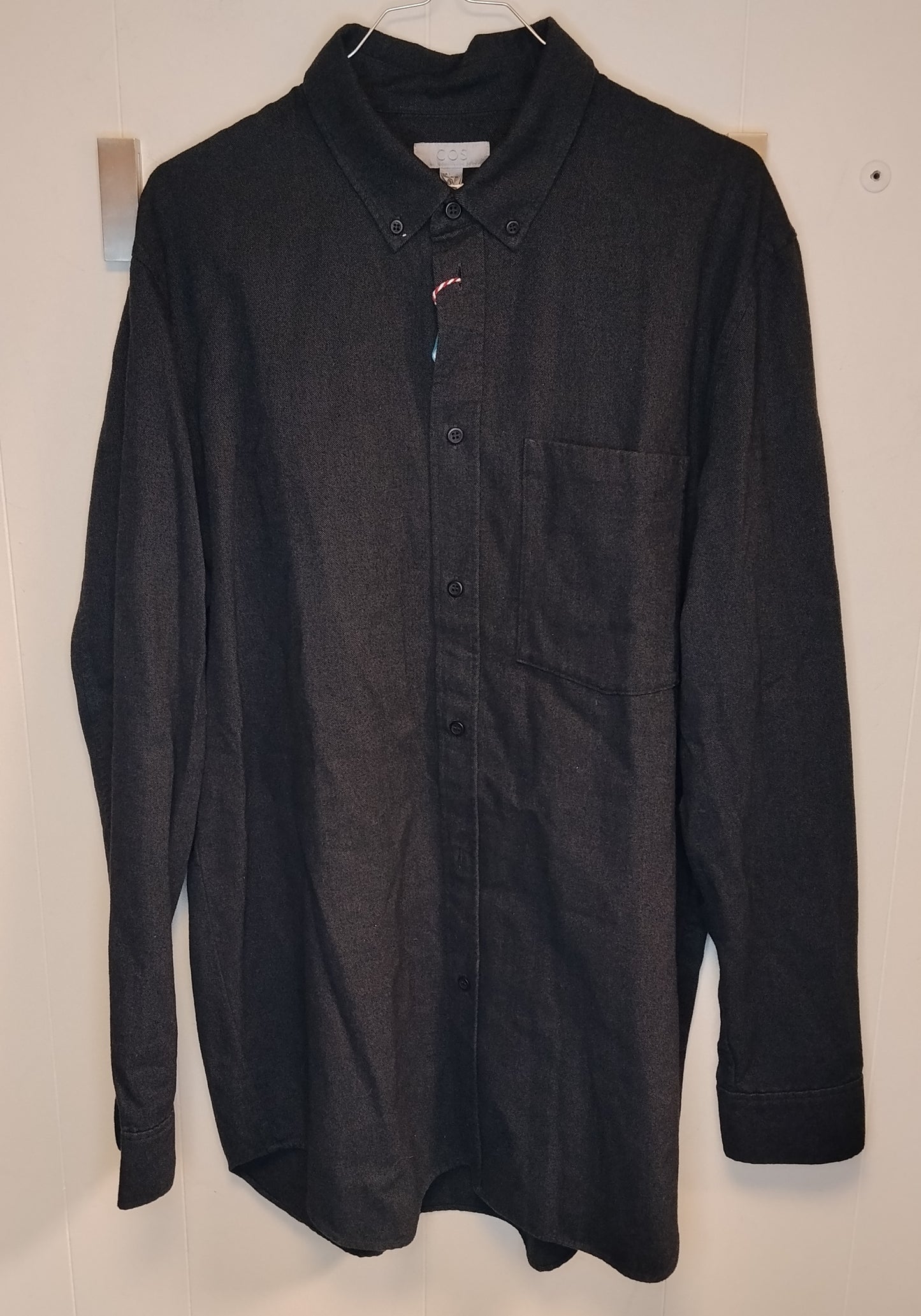 Camicia Uomo COS Grigio Antracite Taglia L Nuova con Cartellino