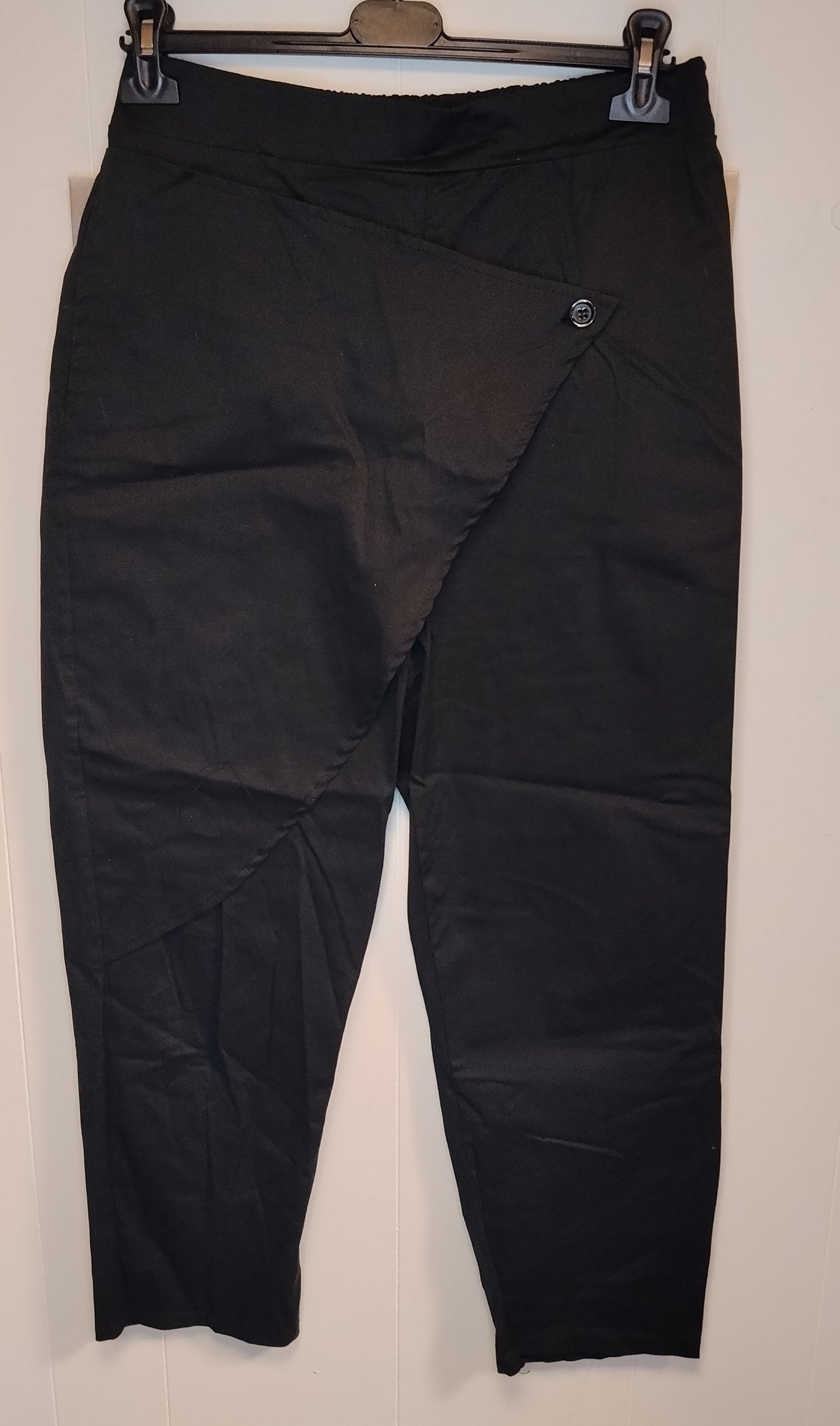 Pantaloni Donna Neri Modello Asimmetrico 158 C Taglia L