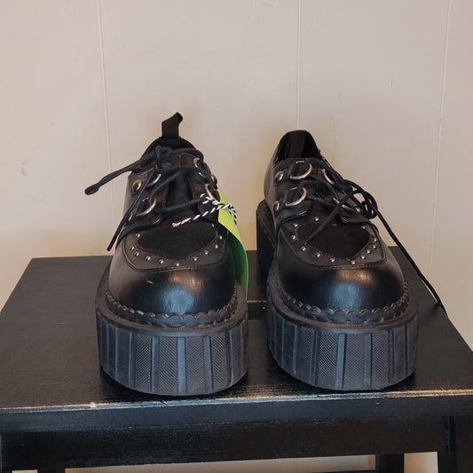Scarpe Platform Donna Nere Gothic Punk La Moda Taglia 38